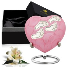Baby Urns for Ashes Boy  Girl - Mini Urns for Baby Boy Ashes - Heart Shaped ...