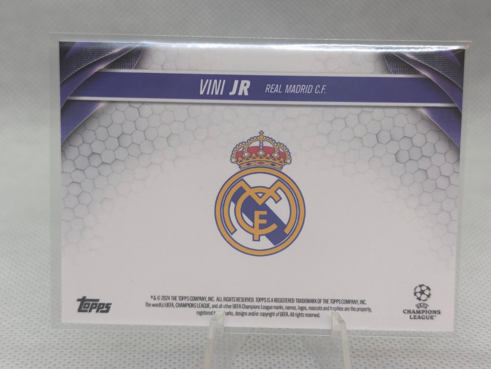 Vini Jr. Vinicius Junior Topps UEFA Champions League Final 2024 Real Madrid view 2