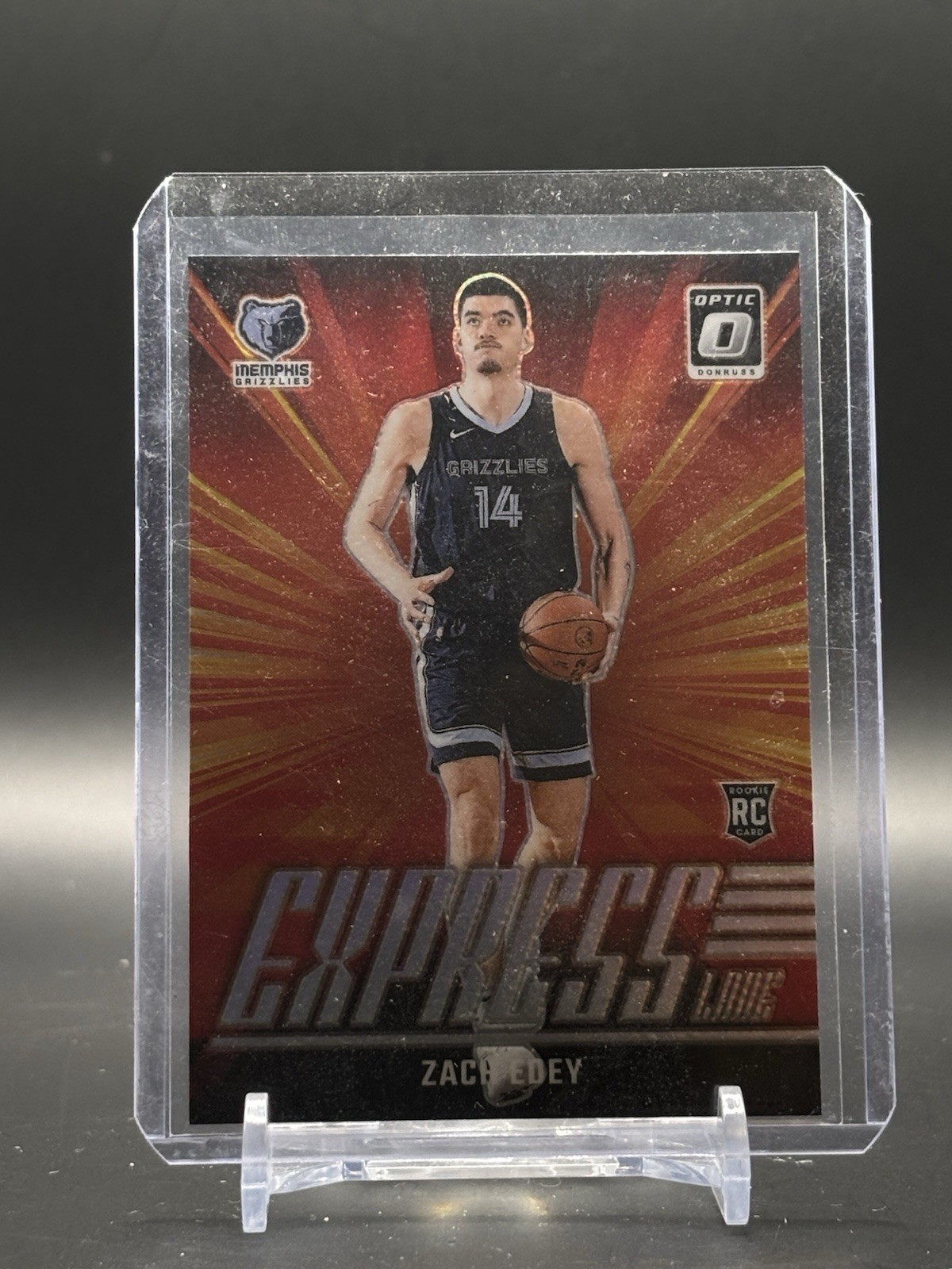  2024-25 Panini Donruss Optic -Zach Edey Silver Prizm Express Lane Rookie #10