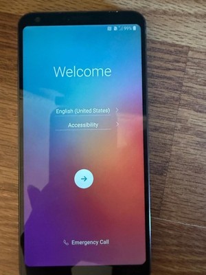 LG G6 - 32 GB -  Black (Unlocked) Factory reset. Fair external condition. Works.