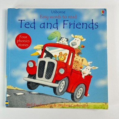 Usborne Easy Words to Read Ted and Friends book-Four Phonics Stories (Paperback)