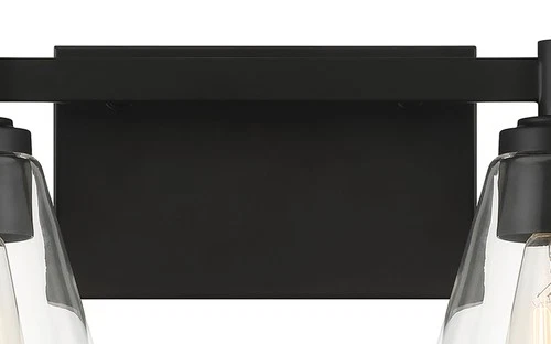 Minka Lavery 5702 Clarity 2 Light 16"W Vanity Light - Coal - Picture 10 of 11