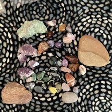 Lot 40Rocks Natural Crystals Stones Mineral polished all kinds
