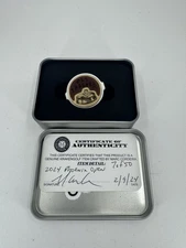 Kraken Golf 2024 Phoenix Open get trashed ball marker #7of 50 rare brass leather