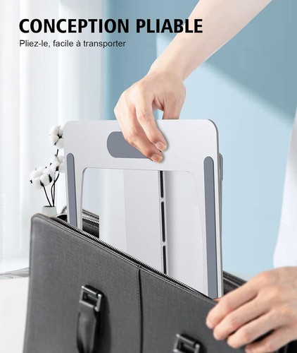 Support Pliable Aluminium / Tablette iPad Ordinateur PC Portable MacBook Pro Air - Afbeelding 12 van 14