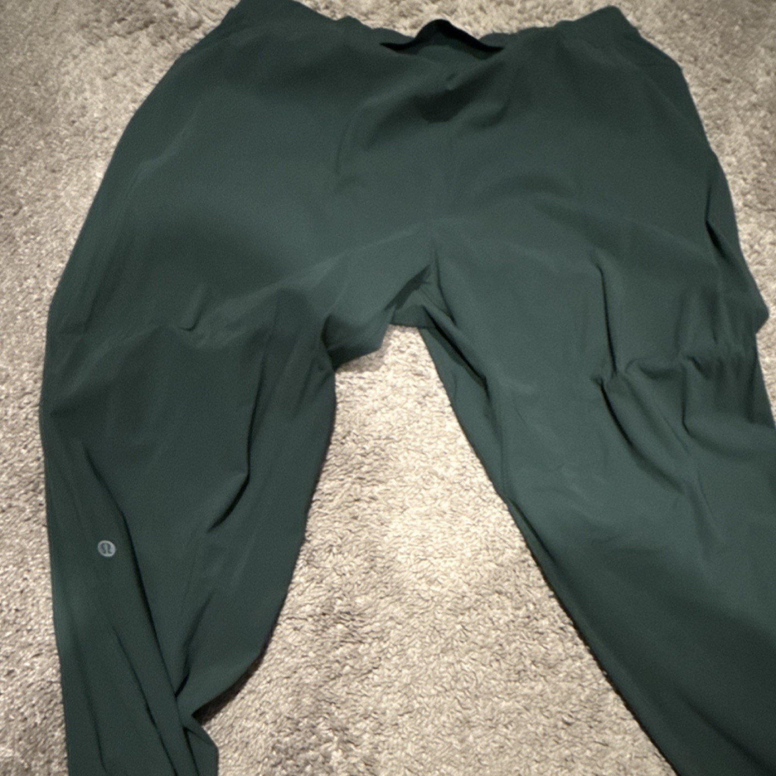 Lululemon Activewear Pants Men's Regular Dark Green Solid Athleisure