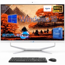 All In One 24" Fhd Touch I7 12Th Gen Win10 Ram 64Gb Ssd 4Tb Pc Fisso Webcam 2K