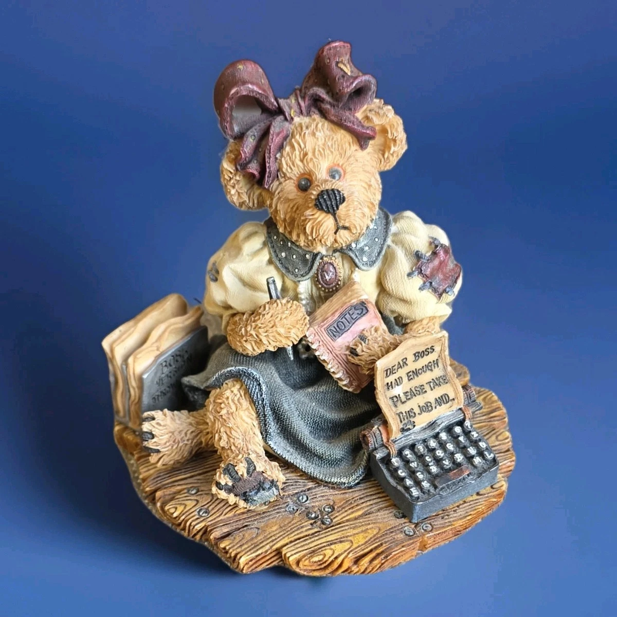 Boyds Bears &amp; Friends 181x135 ボイズベア&amp;フレンズ Boyds Bears Resin Malcolm With Friend Sign - 1 Figurine 5 Inch
