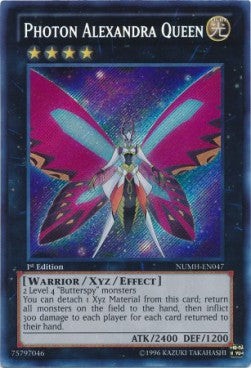 YuGiOh Photon Alexandra Queen NUMH-EN047 Secret Rare Englisch Excellent 1st