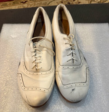 Jason Smith Bloch mens White Lace-Up Tap Dance Shoes MPN M9