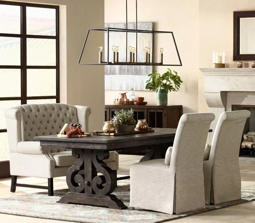 Hinkley Fulton 48" Bronze Linear Geometric Kitchen Island Chandelier - Picture 7 of 7