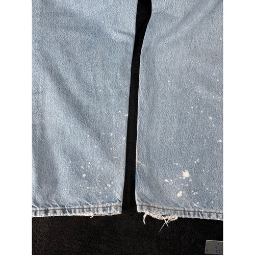 Carhartt 44x32 Light Wash Denim Jeans Traditional Fit Workwear Mens - Picture 11 of 12