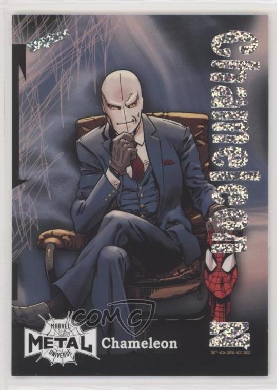 2022 Upper Deck Marvel Metal Universe Spider-Man Z-Force Rave /100 Chameleon n7r