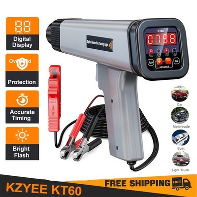 KZYEE KT60 12V Kfz-Motor Zündlichtpistole mit Tachometer für Auto und Motorrad