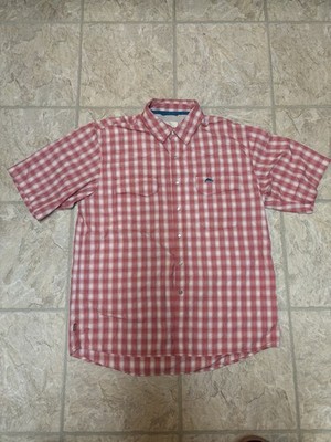 Simms Big Sky Men s Medium Red Plod Short Sleeve Vented Shirt