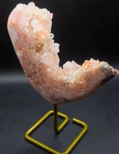 🌙 SUPER DRUZY AAA+ RARE PINK AMETHYST FREEFORM ON CUSTOM STAND | 686g🌙