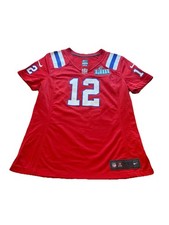 Women NIKE On Field NEW ENGLAND PATRIOTS Jersey BRADY W/ Superbowl 53 Patch SZ M