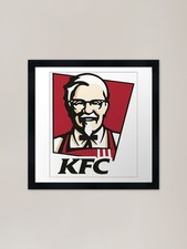 KFC Fast Food Chicken Restaurant Ke Framed Wall Art Poster Canvas Print Picture