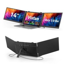14" Triple Laptop Screen Extender, 3.0 lbs Lightweight FHD IPS Portable