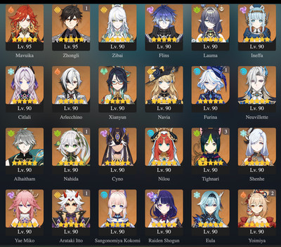 [AR60/NA] Genshin Impact Account| 41 5* chars 40 5* weapons