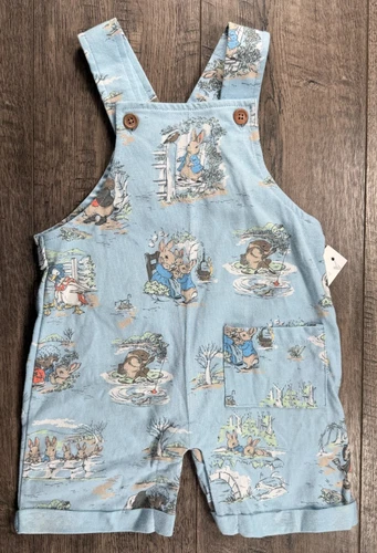 Baby Boy Clothes New Peter Rabbit By Beatrice Potter 18 Month Blue Shortalls