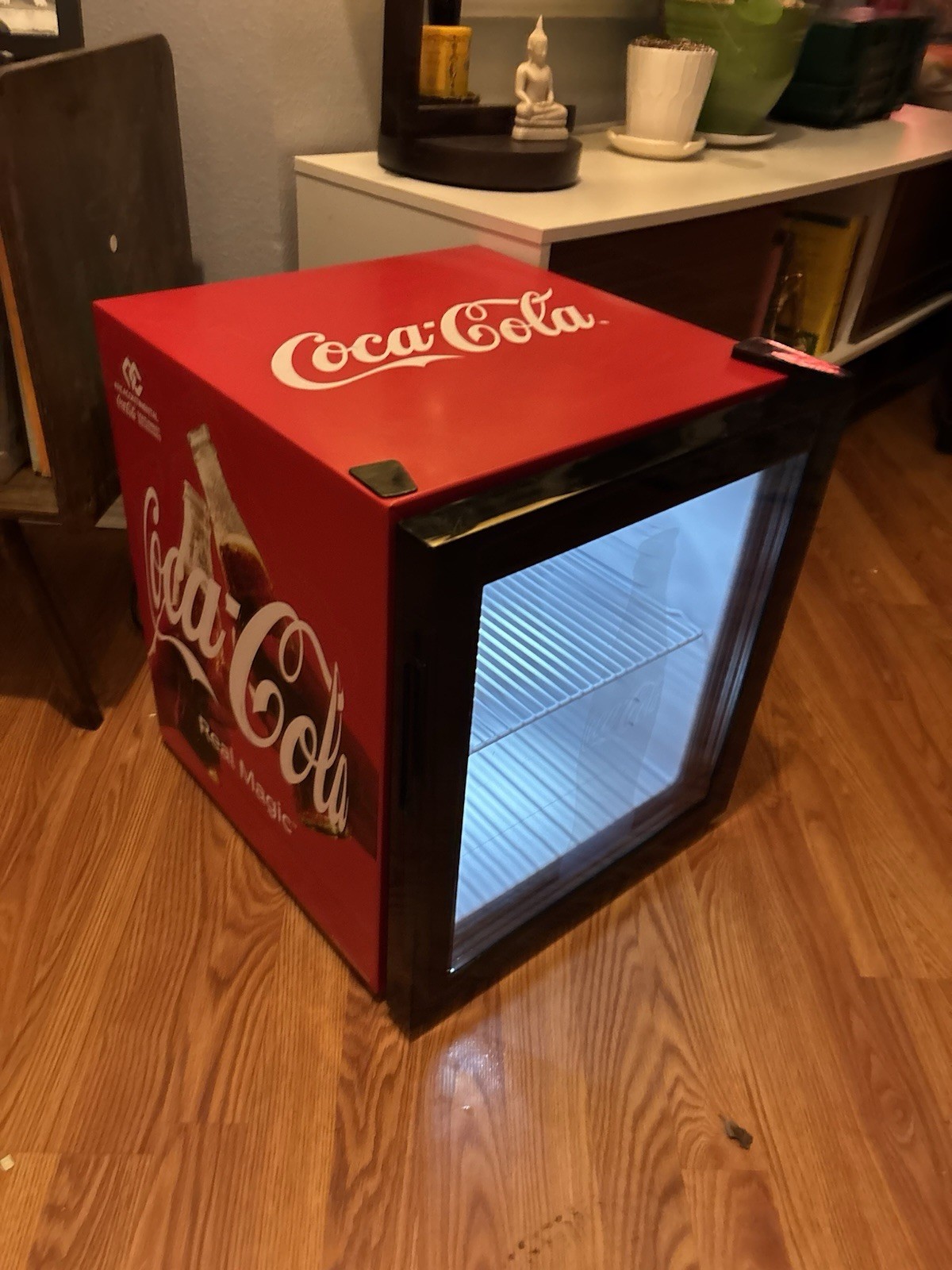 His Is A Coca-Cola Branded Commercial-style Mini Beverage Cooler Working Great