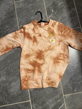 Big Kids XL, Nike, Orange Swirl Mix Color, Kids XL, Flower tie-Dye long sleeve