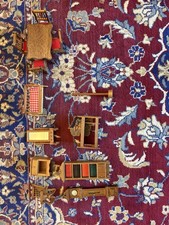 Vintage 1:12 Dollhouse Furniture Job Lot – Wooden Miniatures Mixed Room Set
