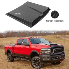 For Dodge Ram 1500 2500 Air Flow Intake Hood Scoop Vent Bonnet Cover Carbon Look