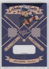 2019 Panini Leather & Lumber and Triple Relics Blue Jake Bauers #LLT-JB n1u