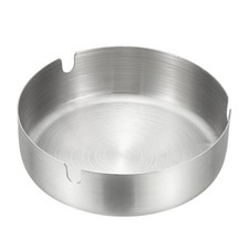 4x1.2" Stainless Steel Cigarette Ashtray, Outdoor Indoor Ash Tray, Silver