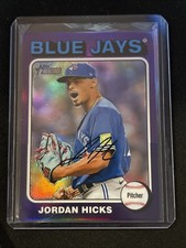 🔥Jordan Hicks 2024 Topps Heritage High Number #98 Chrome Purple Blue Jays