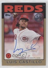 2021 Topps 1986 Topps Baseball Auto Gold 19/50 Luis Castillo #86A-LCA Auto 0i87