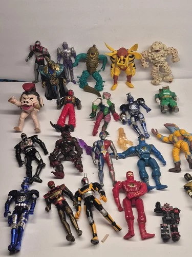 Vintage 90s Power Rangers Bandai Assorted Action Figures Lot