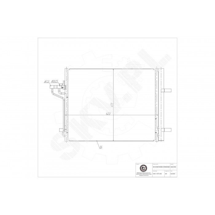 Condenseur de clim de rechange pour Ford Tourneo et Transit OE 2043474