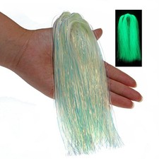 2packs Holographic Mylar Flash Tinsel Synthetic Luminous Glowing Fly Tying