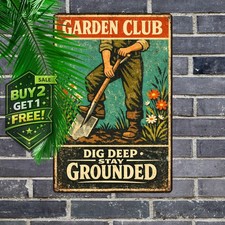 Because Murder Is Wrong Funny Garden Tin Sign 8x12 Country Wall Art Decor