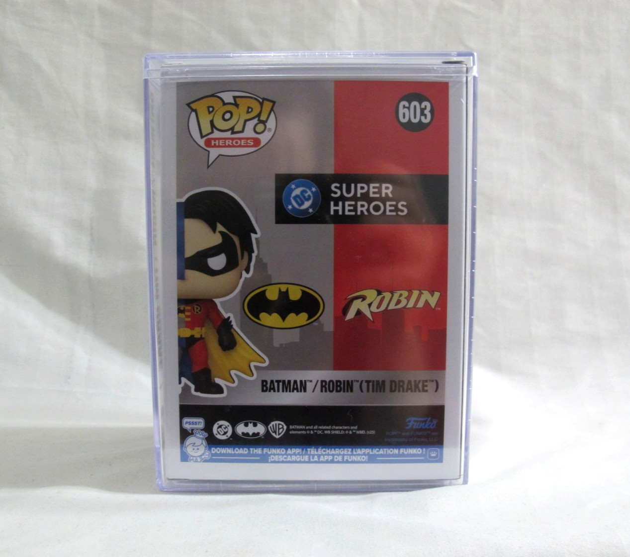 Funko Pop! Batman/Robin (Tim Drake) #603 with Protector - NEW IN HAND - LE 1200