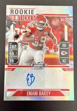 2024 Panini Contenders Optic - Rookie Ticket Autographs Emani Bailey #177 Silver