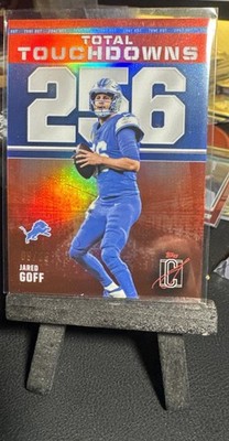 2025 Topps Signature Class Jared Goff  Red Refractor Total Touchdowns #d 09/25