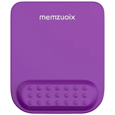 memzuoix Purple Ergonomic Mouse Pad with Wrist Rest Support,Premium Memory Fo...