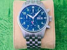 IWC Pilot Pilot's Watch Chronograph 41mm Green dial on Bracelet Complete 2022