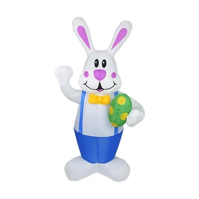 6,23 Fuß Ostern aufblasbarer Hase Dekor Cartoon beleuchtet für Veranda Terrasse Einkaufszentrum