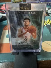 2026 Yao Ming Auto / Autograph  1/1 Matte Metal Wild Card