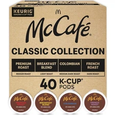 McCafe Classic Collection, Single Serve Coffee Keurig K-Cup Pods, 40 Count