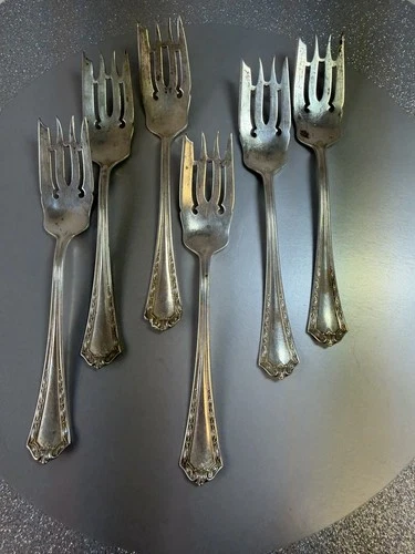 Watrous Florentine International Sterling Silver Fork 6 Forks