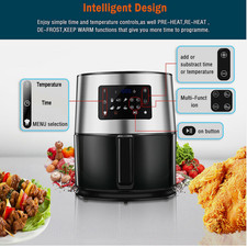 6.3QT, 7L Digital 1700W Stainless Steel Air Fryer Oven, NIB,Never Opened
