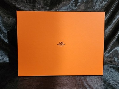 Authentic Hermes Empty Box #515 w/Tissue Paper, Booklet, Certificate & Ribbon
