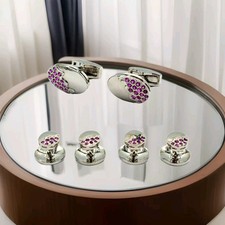 Cufflinks for Men Tuxedo Buttons 925 sterling silver men cufflinks gold 