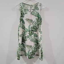 C&C California Womens Linen Mini Dress Size Xs Tropical Vacation Resort Beach